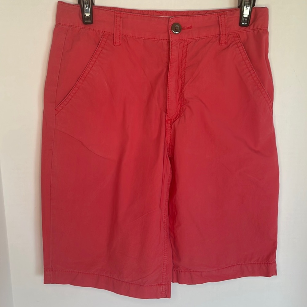 Old Navy youth size 12 flat front red/orange shorts - Picture 1 of 7